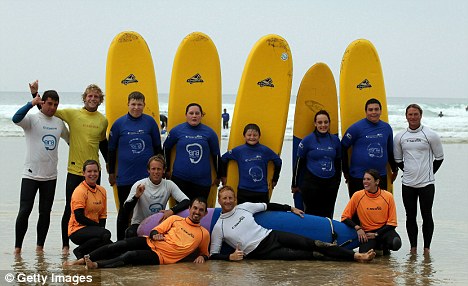 NHS surf school Watergate Bay in Newquay