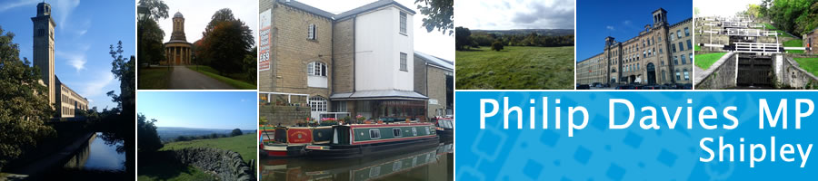 Philip Davies, MP for Shipley Constituency