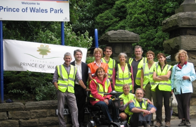 Philip's visit to Friends of Prince Wales Park