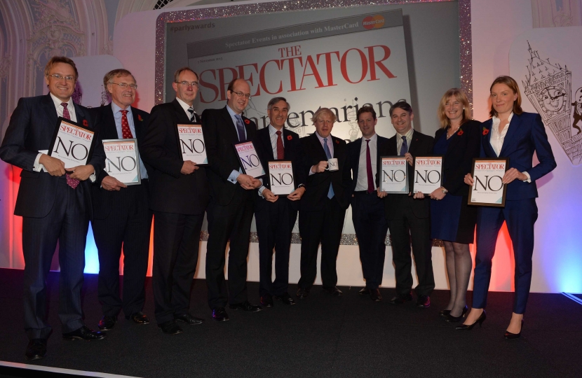 Spectator Joint Award - Parliamentarian of the Year 2013